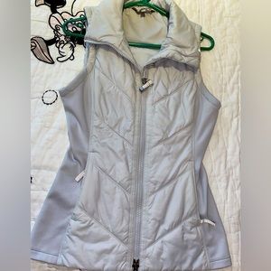 ATHLETA Grey Cut off Puffer Jacket